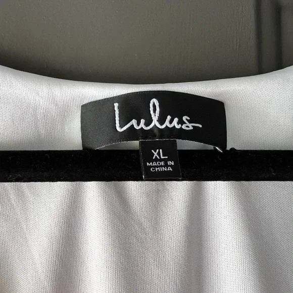 Lulu’s White Split Sleeve Swing Dress Size XL NWT - Picture 6 of 8